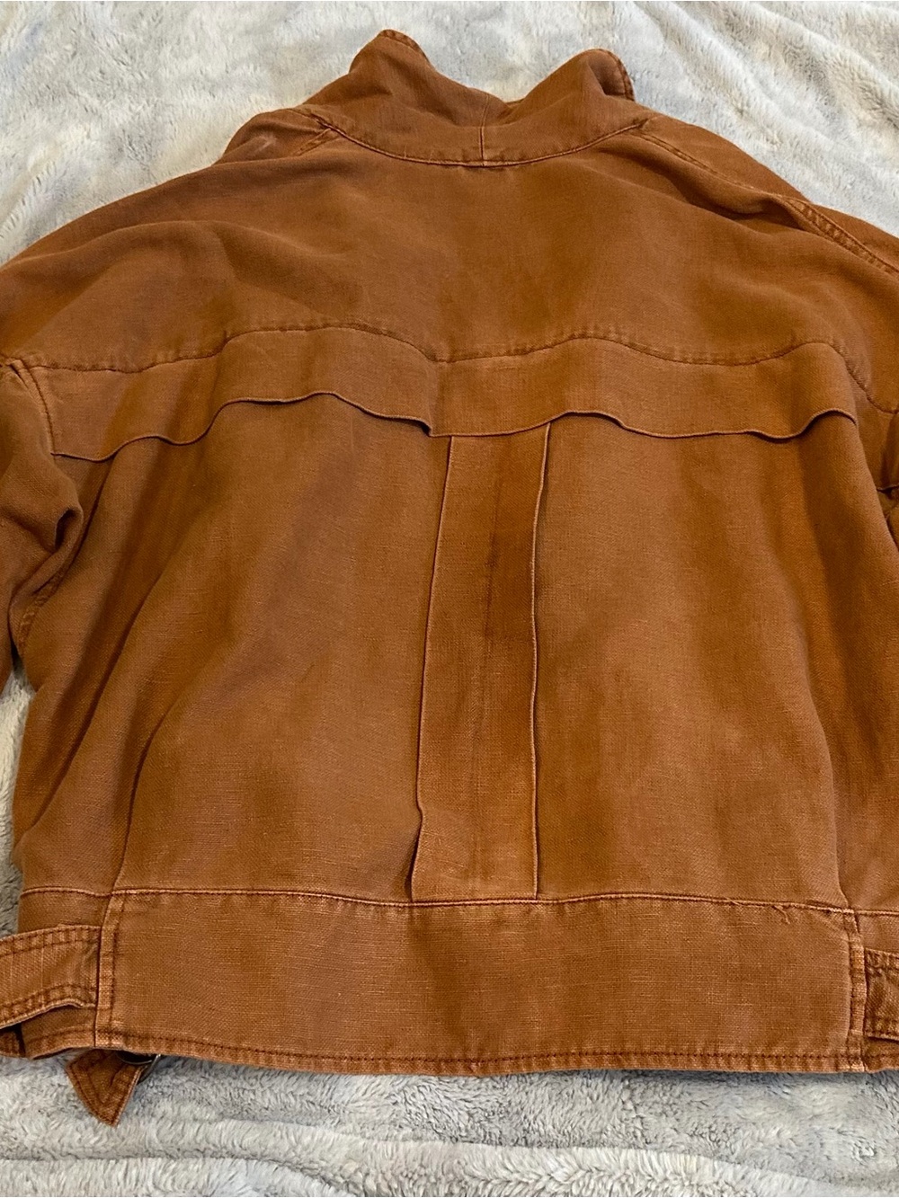 Free People Rust Brown Cargo Jacket - Picture 5 of 5